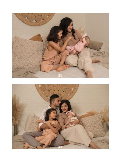 More beautiful moments from a family session, capturing the sweet interactions between siblings and parents.