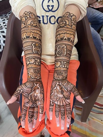 Lucky Mehndi Artist - Bridal Mehndi Full Bridal Mehndi (Hands & Arms) photo 17