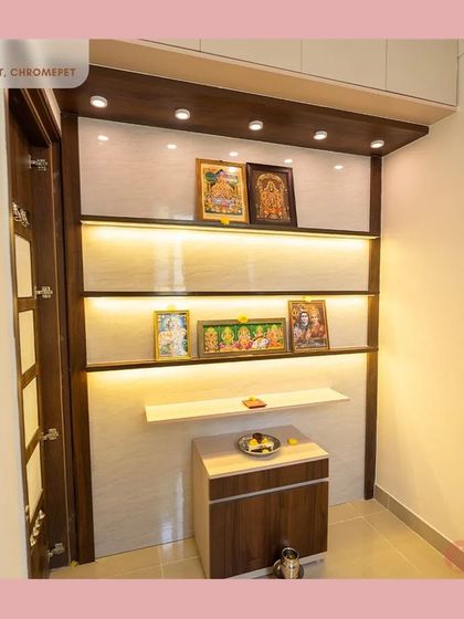 Bizzoppo - Residential Interior Design & Execution Elegant Living, Dining & Pooja Spaces photo 6