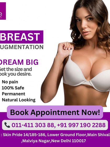 Dream big and get the look you desire. We offer safe, permanent, and natural-looking breast augmentation. Book an appointment to discuss your goals with our expert surgeons.