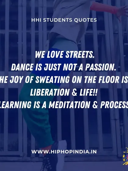 A quote from our students that says it all: "Dance is just not a passion. The joy of sweating on the floor is liberation & life!! Learning is a meditation & process." This is the spirit of our community.