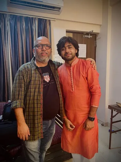 With Mahesh Bhai, who gave me the opportunity to perform on Saregamapa. I am thankful for the support of my colleagues in the industry.