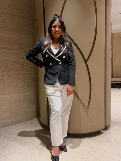 This outfit is perfect for a business conference where I need to look polished and in charge.