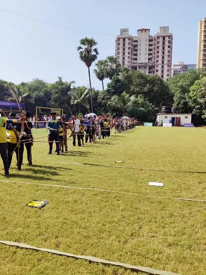 A wide shot of the competition field at the SFA Championship, showing the scale of the event.
