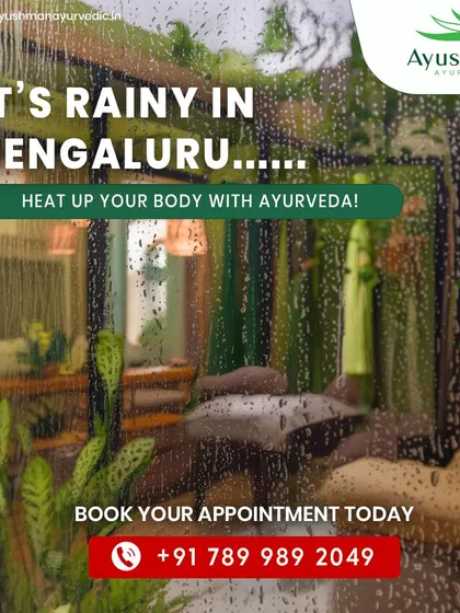 When it's rainy in Bengaluru, it's the perfect time to heat up your body with Ayurveda. Our warming therapies help counteract the dampness and cold of the season, leaving you feeling balanced and rejuvenated.