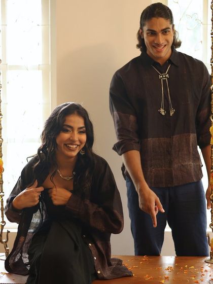 A look at our Festive Edit '24, a collection that blends heritage with versatile style. We've reimagined vintage South Indian motifs on contemporary silhouettes like shirts and vests, handcrafted with fine natural fabrics and archival woodblocks.