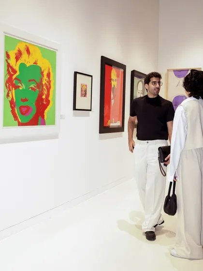 More guests enjoying the Warhol exhibition. The goal of my sonic curation is to complement the main event, not overpower it, creating a seamless and sophisticated atmosphere.