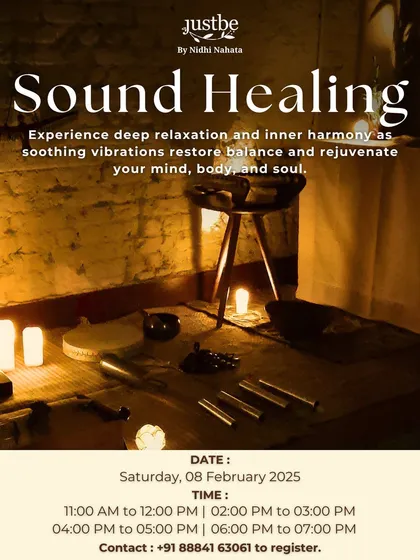 This is our sanctuary, prepared for a group sound healing session. The room is filled with the soft glow of candles and the presence of over 35 rare healing instruments. This carefully created environment is designed to help you experience deep relaxation and inner harmony.