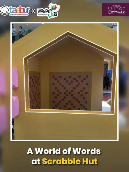 The Scrabble Hut at Puzzle World, a place for word-lovers to play and learn.