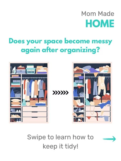 Does your space get messy again right after you organize it? A key habit to maintain tidiness is to always leave some empty space for new items to come in.