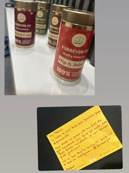 Along with the treats, I always include a personal, handwritten note. It's my way of saying thank you and connecting with each and every pet parent.