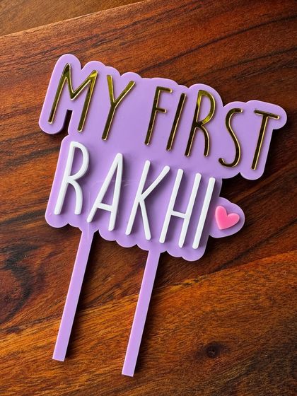 The Party Glitter - Custom Cake & Party Decorations Sleek Acrylic & Wooden Toppers photo 11