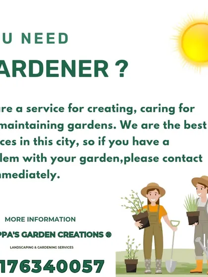 Do you need a gardener? If you have a problem with your garden or want to create a new one, please contact us. We are a friendly, professional service dedicated to solving all your gardening needs.