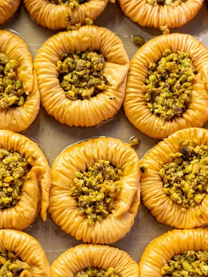 Our irresistible Baklava, with flaky layers of pastry, nuts, and honey. A classic sweet that is always a crowd pleaser.
