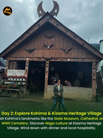 Exploring the Kisama Heritage Village in Nagaland. I include cultural experiences like this to give your group a deeper understanding of the Naga tribes.
