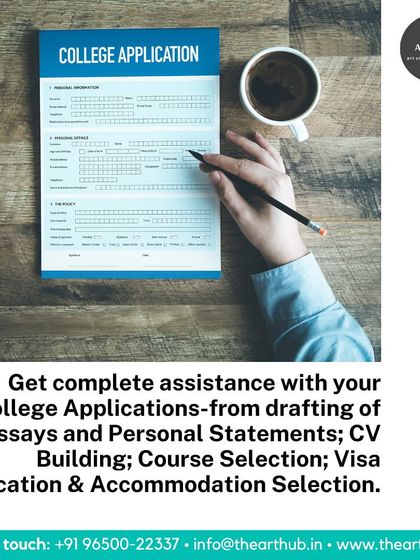 I offer complete assistance with college applications, from drafting essays and personal statements to CV building and course selection. I guide you through every form and requirement.