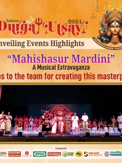 I love taking on big, ambitious projects like this "Mahishasur Mardini" musical extravaganza. This poster highlights a full-scale production I choreographed, showing my capability to handle large casts and create a complete theatrical experience for cultural events.
