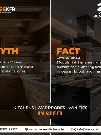 It's a common myth that modular systems lack customization. In reality, my steel wardrobes and kitchens offer complete flexibility in design, layout, and finishes, allowing us to create a truly personal and functional space together.