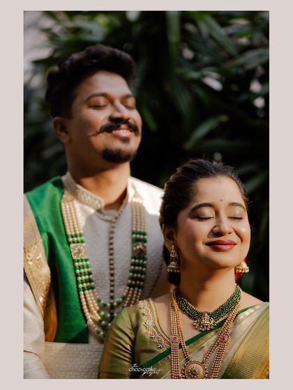 Soaking in the sun and the moment. A beautiful, peaceful portrait of the couple.