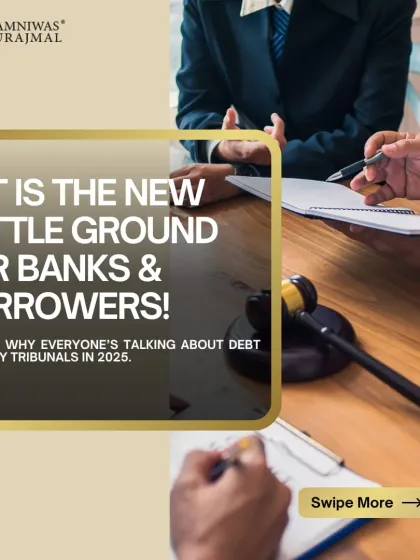 In 2025, the Debt Recovery Tribunal is the new battleground for banks and borrowers. This visual introduces why everyone is talking about DRTs and the evolving landscape of debt recovery.