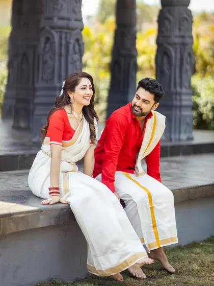 A happy and candid moment between a couple. These are the memories that you will cherish forever from your pre-wedding shoot.