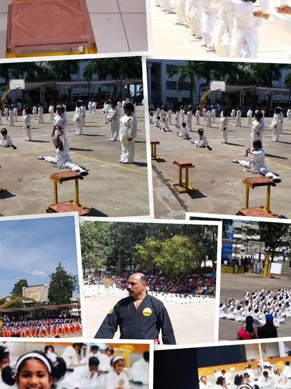 A collage capturing the energy of a sports day at National Hill View Public School. From mass demonstrations to individual feats, our students showcase the skills and discipline they have learned.