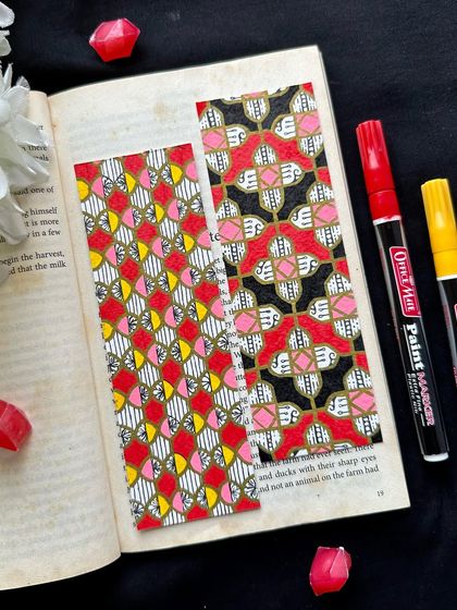 Another look at these striking handmade bookmarks. Perfect for any book lover.