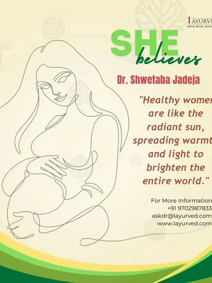 A quote from our specialist, Dr. Shwetaba Jadeja, who leads our Garbhsanskar program. We believe that a healthy woman is the foundation of a healthy family and society.