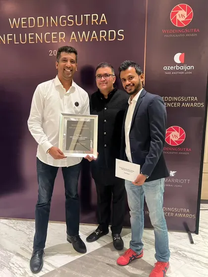 Our leadership team proudly accepts the Platinum award at the WeddingSutra Influencer Awards. This achievement is a result of our entire team's collective effort and dedication to innovation in the bartending industry.