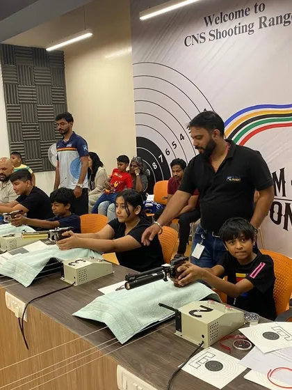 We believe in starting young. This is a glimpse of our first introductory session at the new CNS Amanora center in Pune, where children and beginners get their first taste of pistol shooting with personalized attention from our coaches.