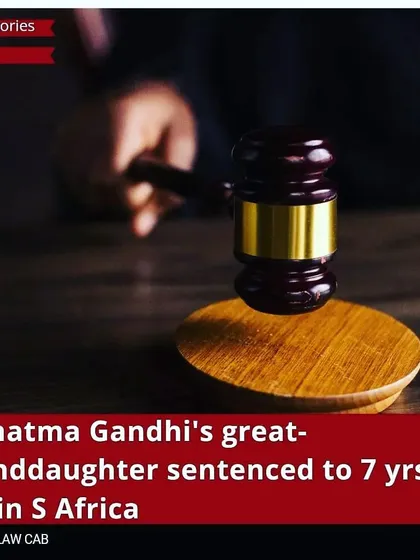 This news story about Mahatma Gandhi's great-granddaughter being sentenced for fraud is a stark reminder that the law applies to everyone. It underscores the principle of equality before the law, a cornerstone of our justice system.