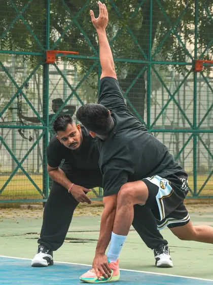 Dynamic stretching is a key part of our warm up routine, preparing the body for an intense session.