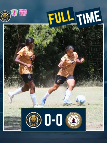 The final score was a 0-0 draw. This graphic marks a hard-fought battle where our defense and goalkeeper stood strong to earn a clean sheet and a valuable point.