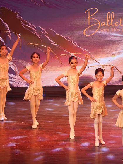 Our Ballet Level 3 students performing 'The Warrior.' This piece combined powerful movements with elegant poise, telling a story of strength and resilience through dance.