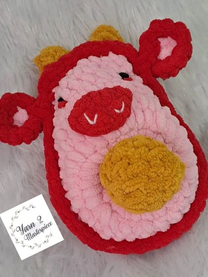 An imaginative avocado cow, combining two cute things into one plush toy.