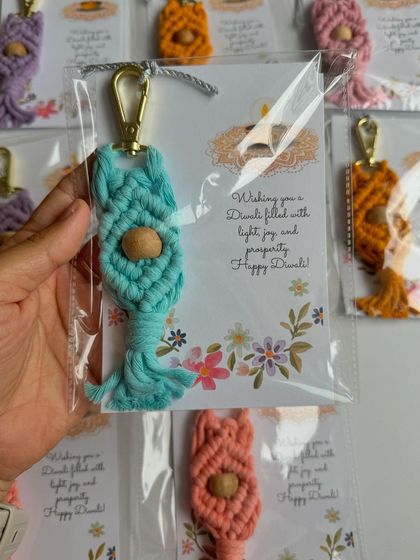 Shikha Agarwal - Handmade Party Favors & Bulk Gifting Macrame Keychains & Charms photo 13