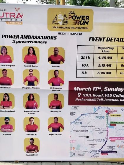 Proud to be a Power Ambassador for the Namma Power Run. It’s an honor to represent our community and encourage more people to join events like this.