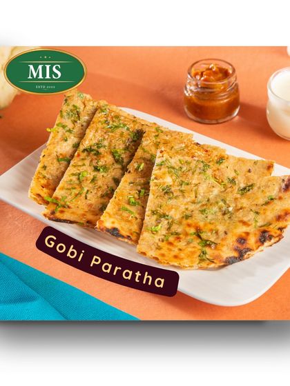 For our North Indian food lovers, we also offer a delicious and generously stuffed Gobi Paratha.