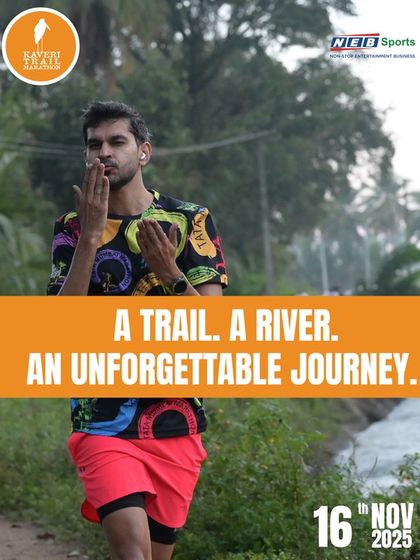 A trail, a river, an unforgettable journey. This run is poetry in motion, where every step tells a story.
