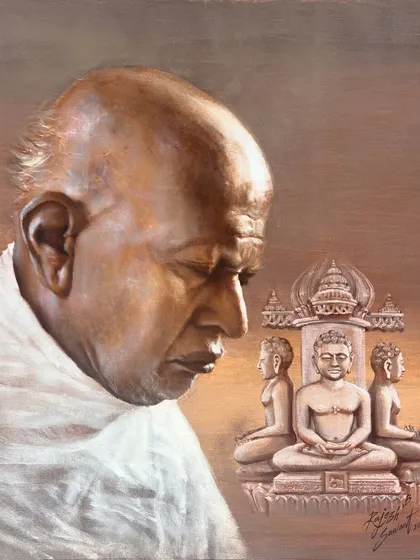 A clear, high-quality image of the "Divine Harmony" painting.