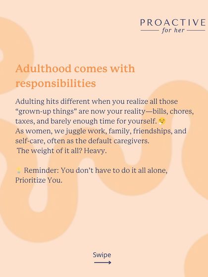 Adulting hits different when you realize you are the grown-up now. As women, we often juggle work, family, and self-care, but you don't have to do it all alone.