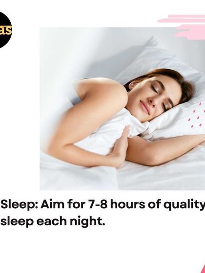Never underestimate the power of beauty sleep. Aiming for 7-8 hours of quality sleep each night allows your body and skin to repair and regenerate, which is essential for overall wellness.