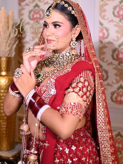 The complete look created by a student. From makeup to styling, they learn how to bring a whole vision to life.