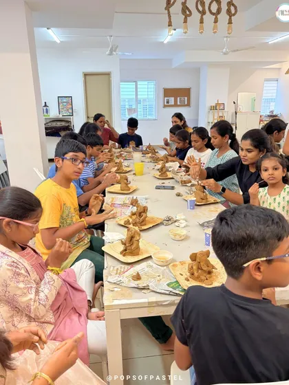 Getting our hands dirty and creating something divine. This Ganesha-making workshop brought together kids and adults for a session of squishy, creative fun, showing that art is for everyone.