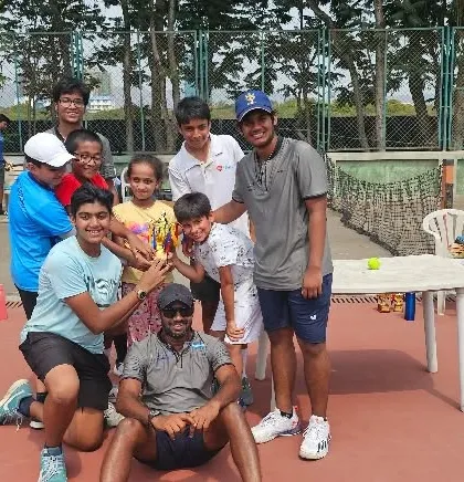 A moment of pure joy and celebration with the team after winning the ASA Academy tournament.