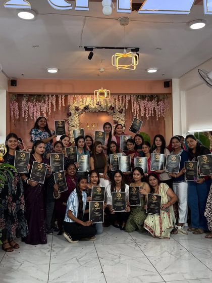 The full graduating class, all smiles and ready for their future. This is what success looks like.