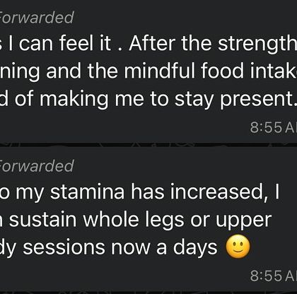 "My stamina has increased, I can sustain whole legs or upper body sessions now." This feedback shows how our program builds endurance and strength over time.