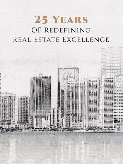 Celebrating 25 years of redefining real estate excellence. This visual from our Red FM campaign illustrates our long-standing commitment to building the skylines of tomorrow.