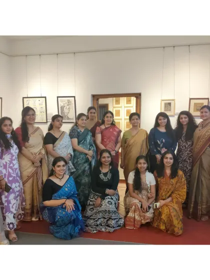 A memorable group photo with all the participating artists and guests from the exhibition. It was a wonderful gathering of creative minds.