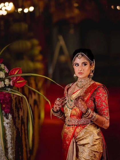 A duplicate of 233, showcasing the bride's complete, regal look.